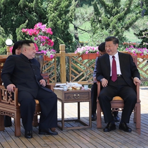 習(xí)近平同朝鮮勞動(dòng)黨委員長金正恩在大連舉行會(huì)晤