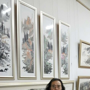 劉國恩山水畫作品賞析 | 依山傍水 恬靜和諧
