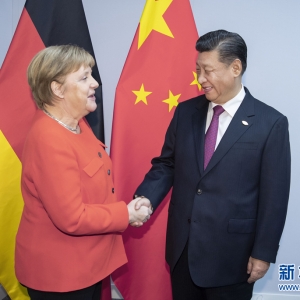 習(xí)近平會見德國總理默克爾