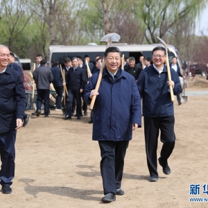 黨和國家領(lǐng)導(dǎo)人參加首都義務(wù)植樹活動