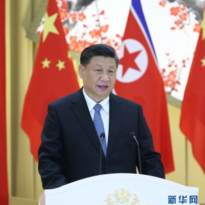 習(xí)近平出席朝鮮勞動(dòng)黨委員長(zhǎng)、國(guó)務(wù)委員會(huì)委員長(zhǎng)金正恩舉行的歡迎宴會(huì)