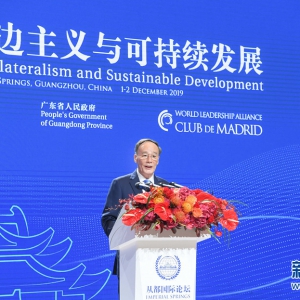 王岐山出席“2019從都國(guó)際論壇”開幕式并致辭