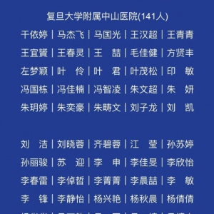 上海支援湖北醫(yī)療隊(duì)英雄榜全名單公布，記住這1649個(gè)閃亮的名字！