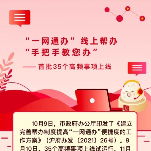 “一網(wǎng)通辦”幫辦35個高頻事項正式上線，涵蓋這些企業(yè)和個人事項